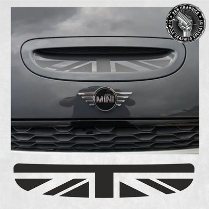 Picture of Mini F54 / F55 / F56 / F57 Cooper S / JCW Union Jack Bonnet Scoop Decal / Sticker