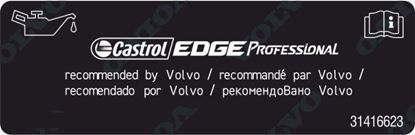 Picture of Volvo Castrol Edge Professional replacement under Bonnet Decal / Sticker