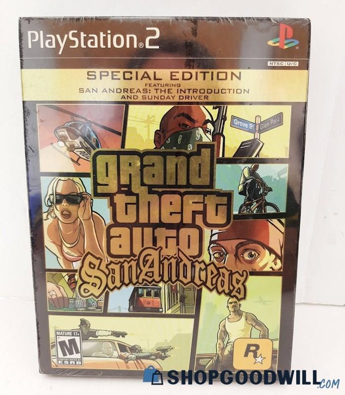 Playstation Ps2 Grand Theft Auto San Andreas Special Edition Video Game ...