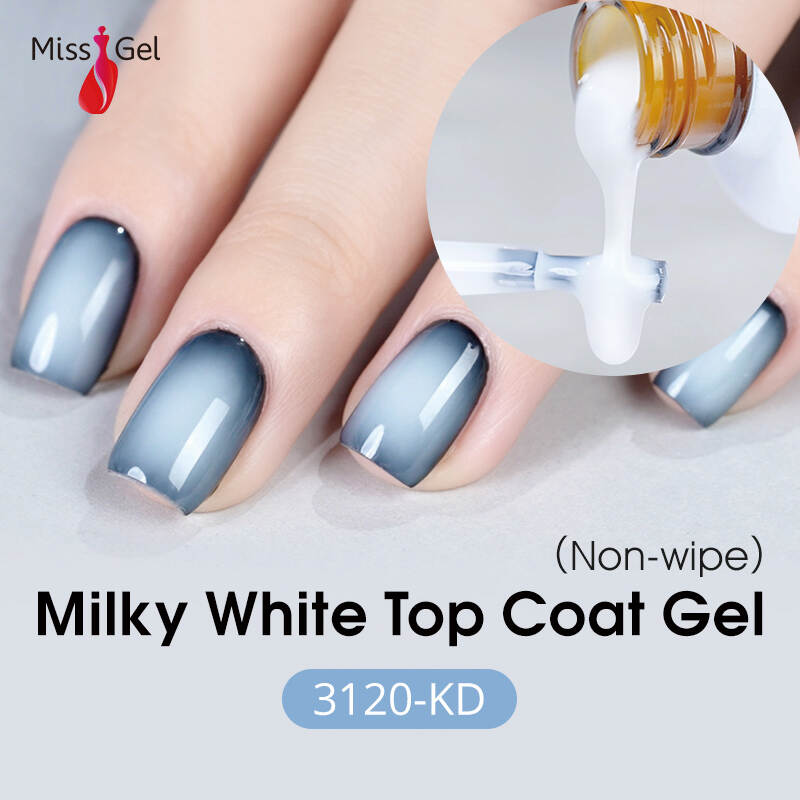 3120-KD Milky White Top Coat Gel