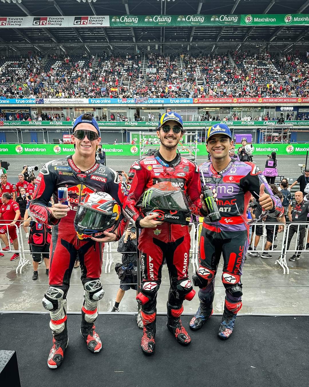 Featured image for “MotoGP: Pecco Bagnaia Takes First Ever Wet Race Victory in the Thailand Grand Prix”