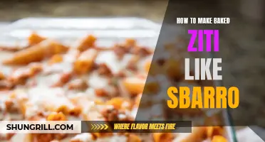 Master the Art of Making Baked Ziti Just Like Sbarro: A Step-by-Step Guide