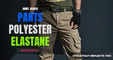 The Perfect Combination: Army Jogger Pants Made from Polyester and Elastane