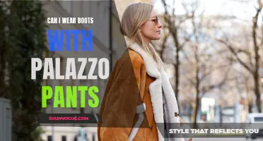 Can I Wear Boots with Palazzo Pants? A Fashion Dilemma Debunked