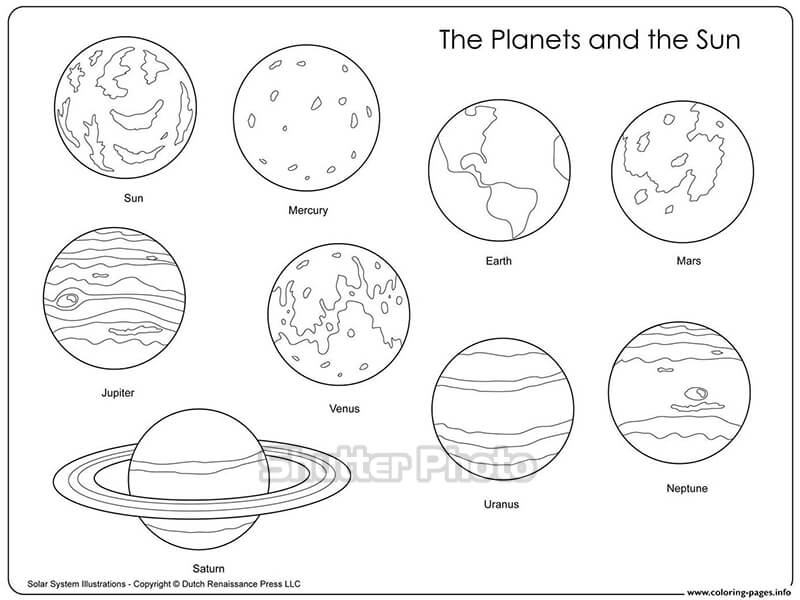 Top với hơn 78 về tranh tô màu hệ mặt trời mới nhất