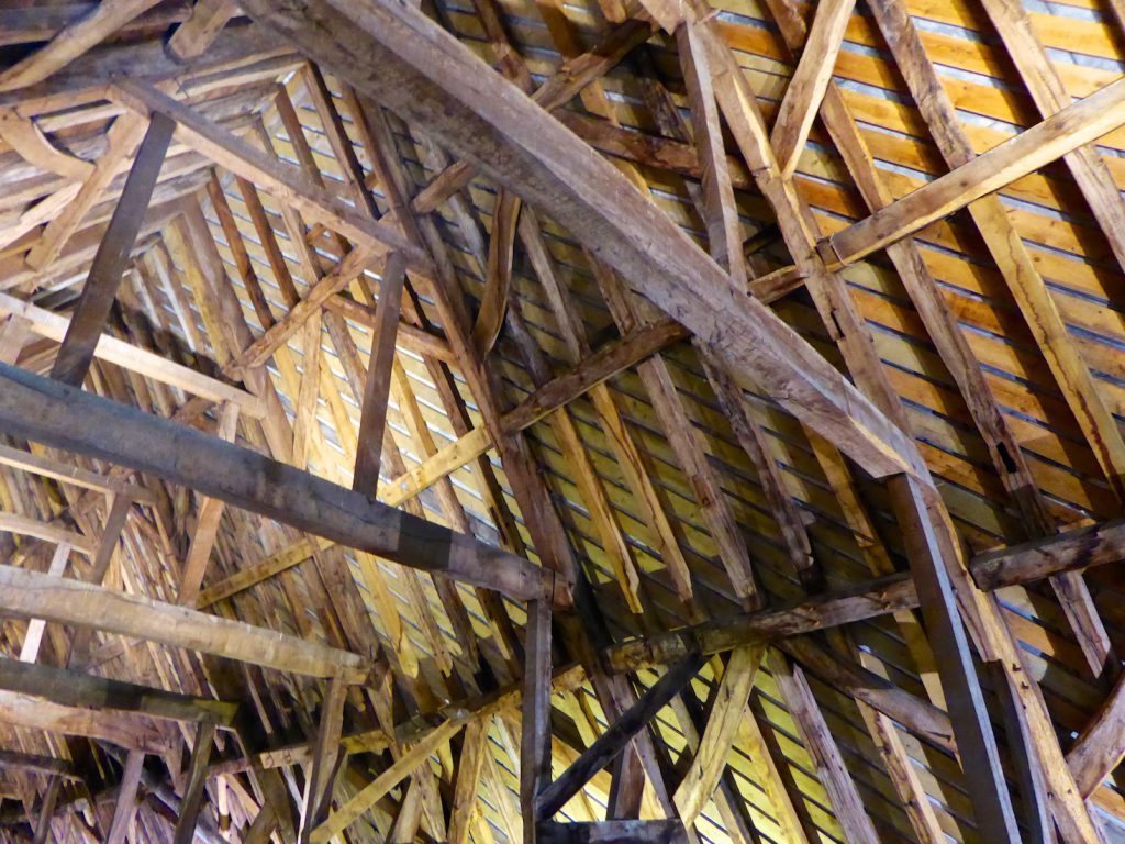 Salisbury cathedral medieval roof structure, Salisbury, Wiltshire, England