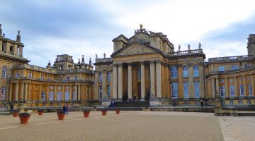 Front of Blenheim Palace, Woodstock, England, birth place of Sir Winston Churchill