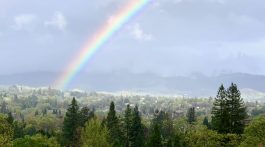 Rainbow over Mt Diablo, Danville California