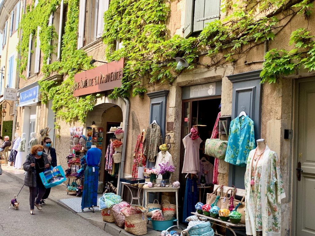 Shops in Lourmarin, Luberon, Vaucluse, Provence, France