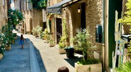 Our street in Lourmarin, Luberon, Vaucluse, Provence, France