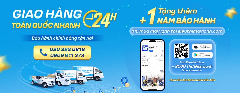 Tặng 1 năm bảo hành cao cấp vua thợ