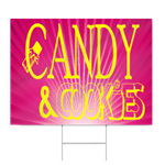 Candy and Cookie Sign