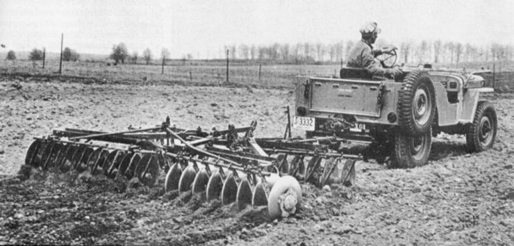 Jeep CJ2 agriculture plow