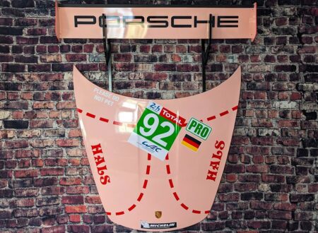 Porsche 911 RSR Pink Pig Wall Display 11