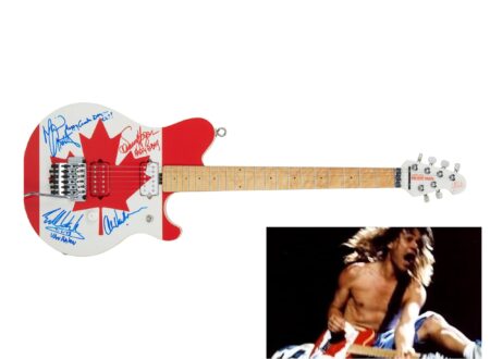 Eddie Van Halen Canadian Flag Guitar