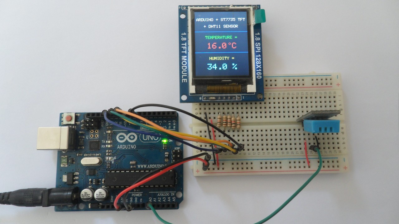 Interfacing Arduino With Ds18b20 Sensor And St7789 Tft Display - Vrogue