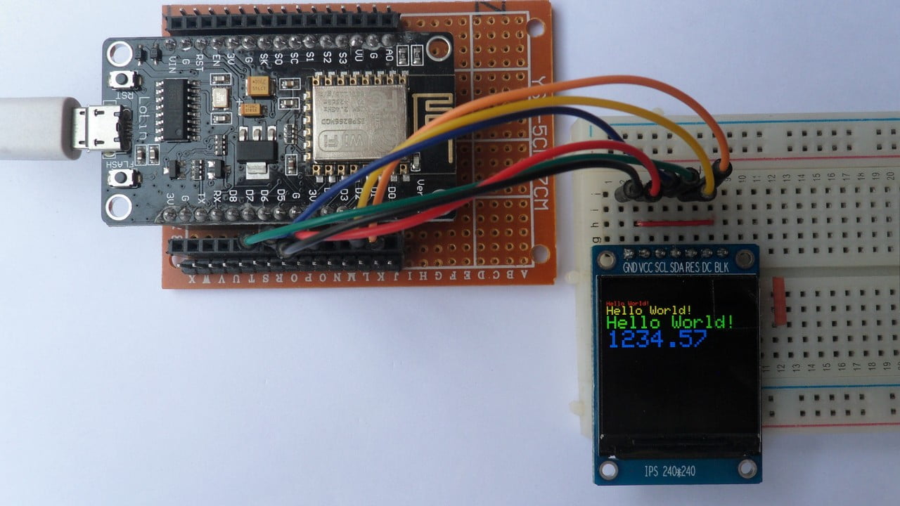 Interfacing ESP8266 NodeMCU With ST7789 TFT Display – Trassat.de