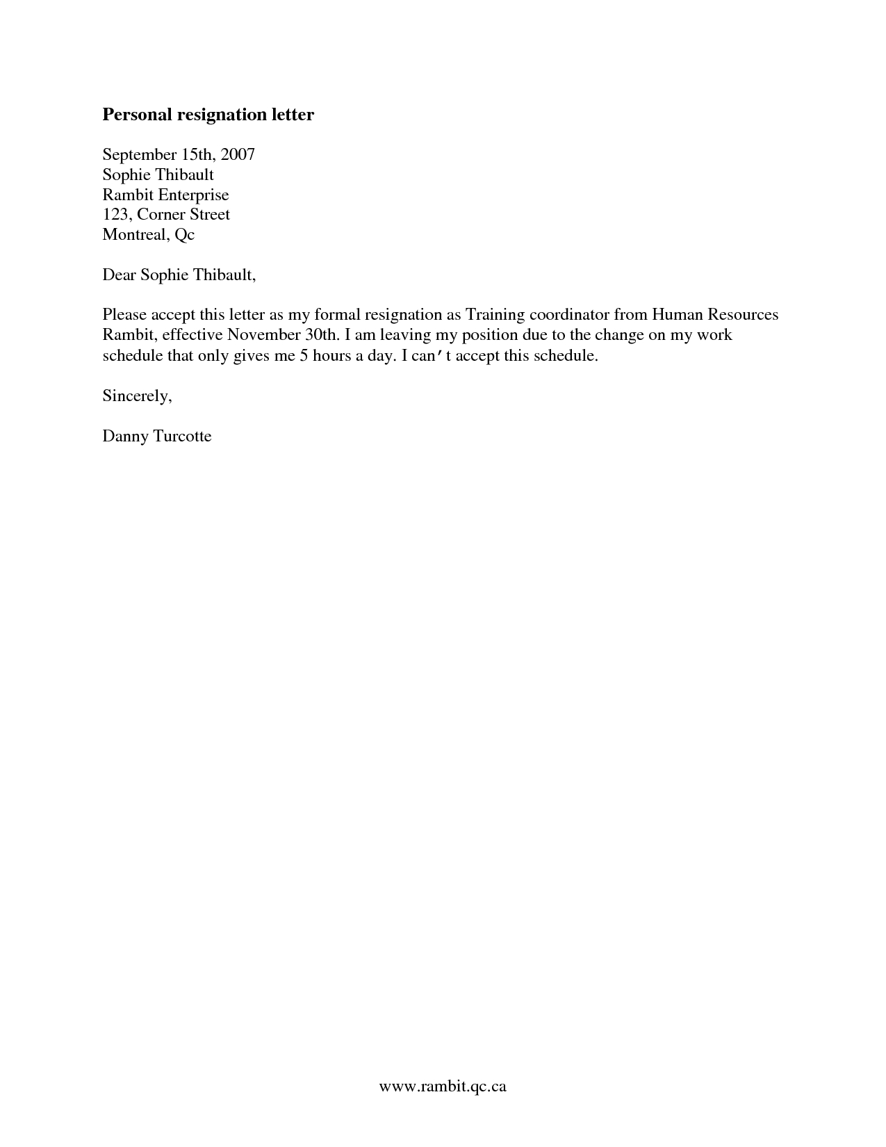 Resignation Letter Template Health Reasons The Modern - vrogue.co