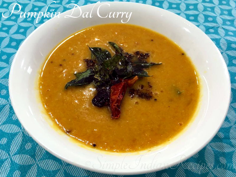 Yellow Pumpkin Dal Curry