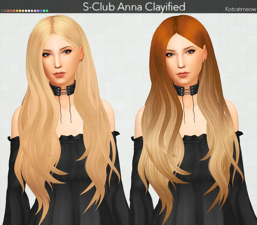 Sims 4 Clay Hair CC