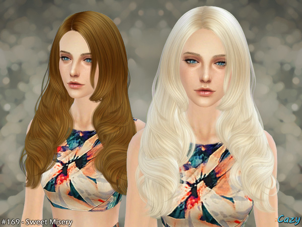 Sweet Misery hair by Cazy at TSR » Sims 4 Updates