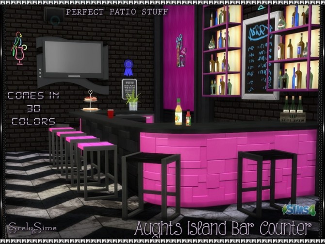 Sims 4 Aughts Island ‘Bar’ Counter at SrslySims