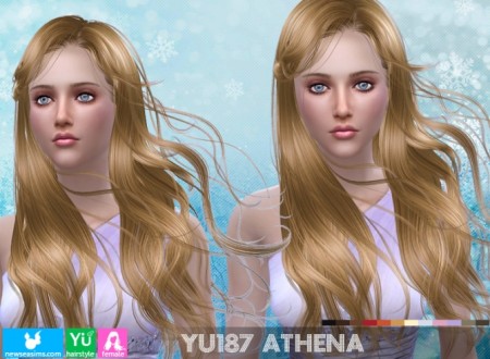 YU187 Athena hair (PAY) at Newsea Sims 4 » Sims 4 Updates