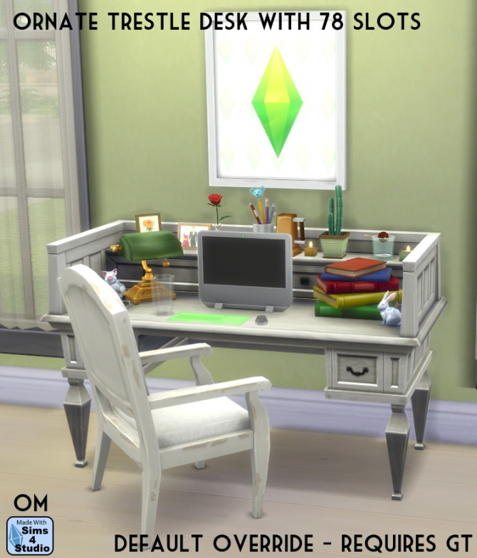 Sims 4 wall desk cc - bxerabbit