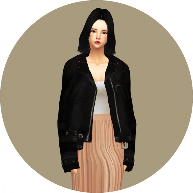 Sims 4 Leather Jacket Female CC