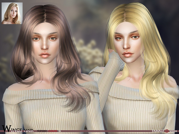 HAIR TOF1015 F by wingssims at TSR » Sims 4 Updates