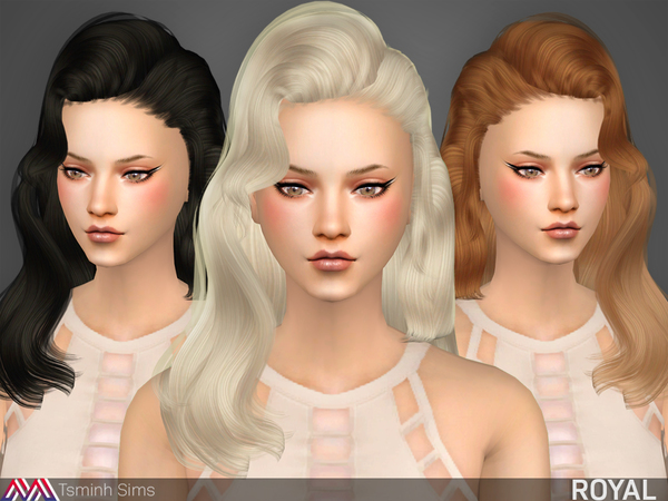 Royal Hair by TsminhSims at TSR » Sims 4 Updates