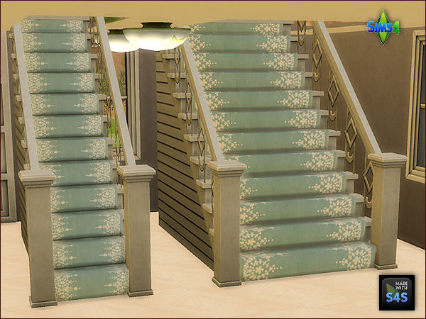 Colored stair carpets at Arte Della Vita » Sims 4 Updates