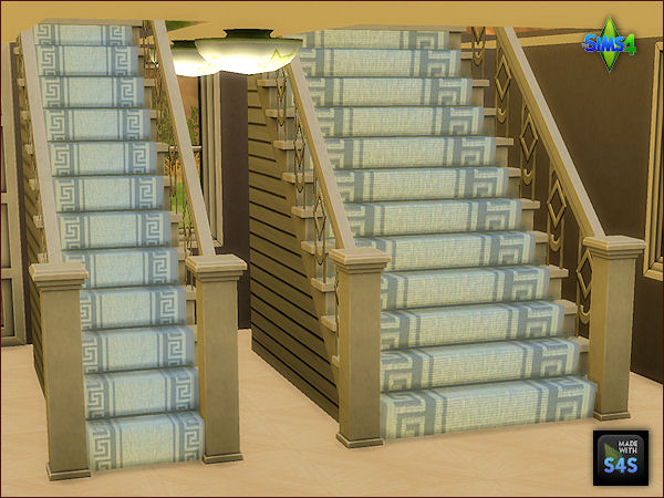 Colored stair carpets at Arte Della Vita » Sims 4 Updates