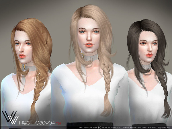 Hair OS0904 by WingsSims at TSR » Sims 4 Updates