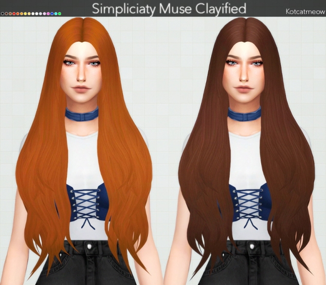 Sims 4 Clay Hair CC