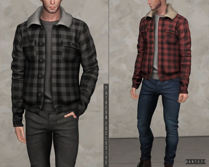 Sims 4 Wool Jacket Cc