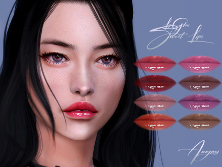 LIPGLOSS Sweet Lips by ANGISSI at TSR » Sims 4 Updates