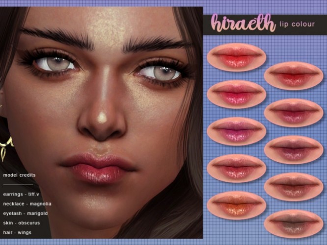 Hiraeth Lip Colour by Screaming Mustard at TSR » Sims 4 Updates