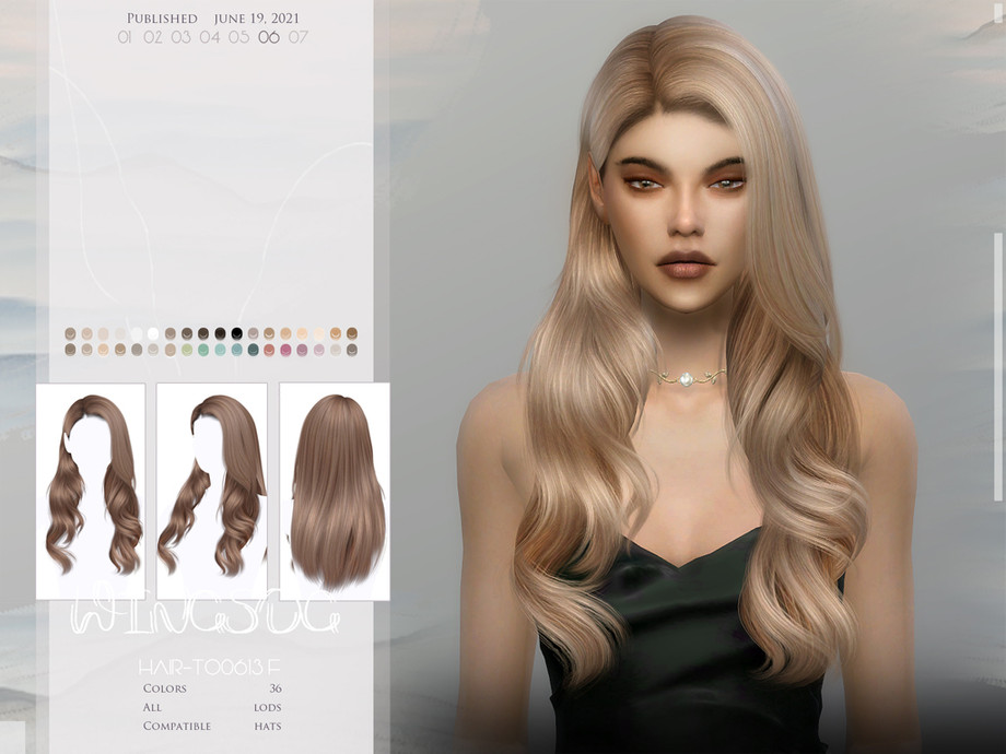 Wings Tz1220 Wavy Hair By Wingssims At Tsr Sims 4 Updates - Vrogue