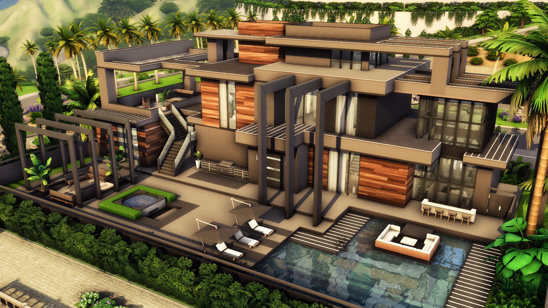 Super Modern Mansion by plumbobkingdom at Mod The Sims 4 » Sims 4 Updates image.