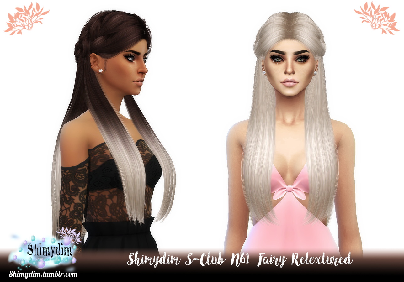 S-Club N61 Fairy Hair Retexture at Shimydim Sims » Sims 4 Updates