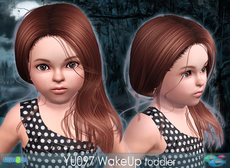 YU097 WakeUp - Smoth and straight hairstyle by NewSea - Sims 3 Hairs