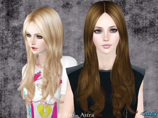 Aura Modern hairstyle by Cazy - Sims 3 Hairs