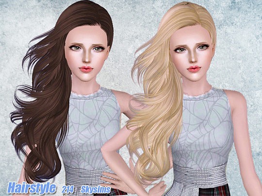 Windy hairstyle 214 by Skysims - Sims 3 Hairs