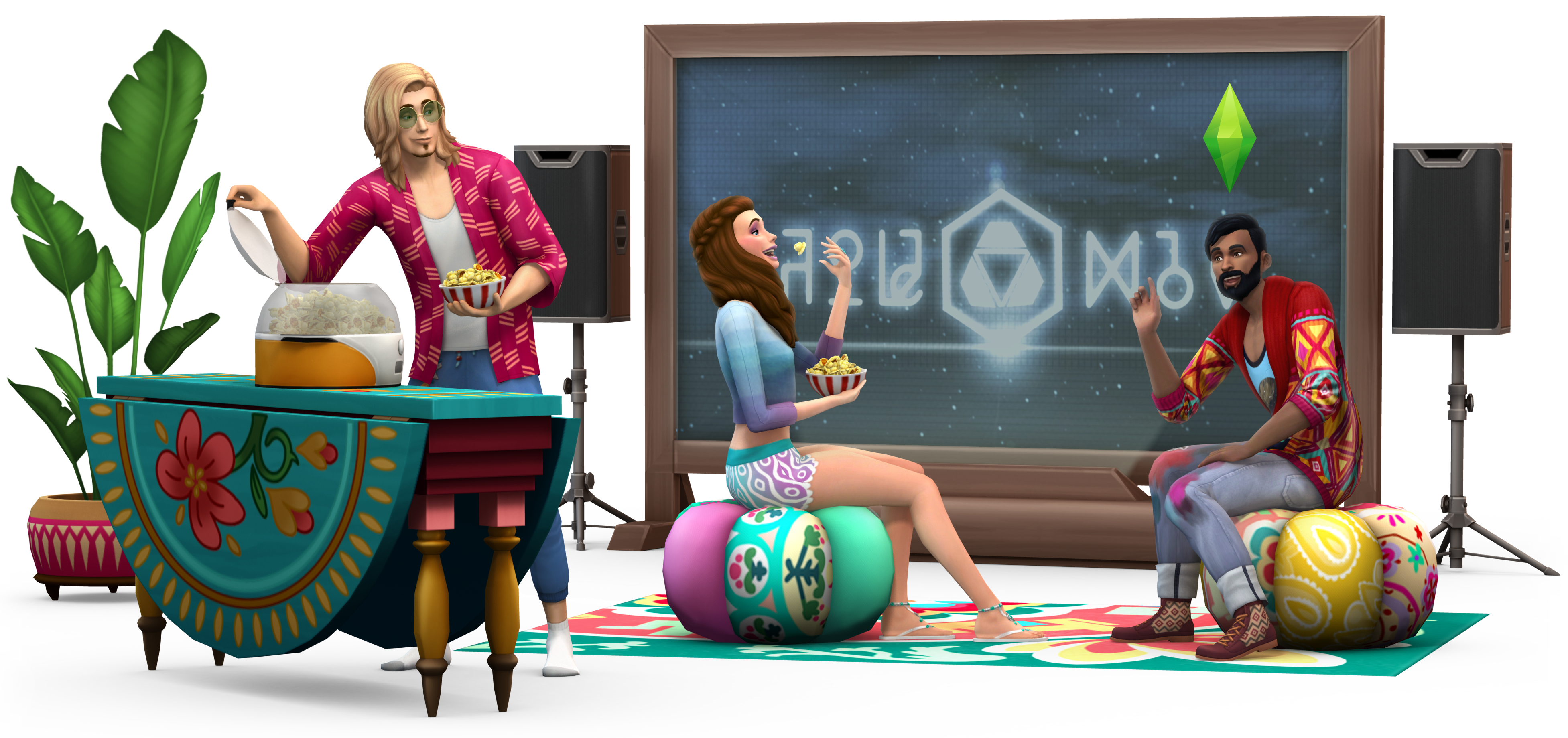 The Sims 4 Movie Hangout Stuff New Render Simsvip - Vrogue