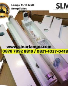 Kap Balok Lampu TL 10 Watt Komplit Set