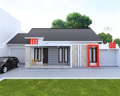 gambar bentuk rumah minimalis modern mewah tampak depan