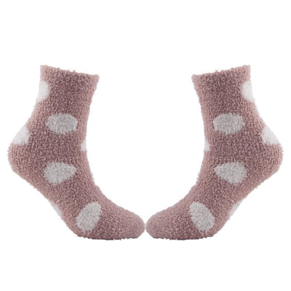 pink plush fuzzy socks