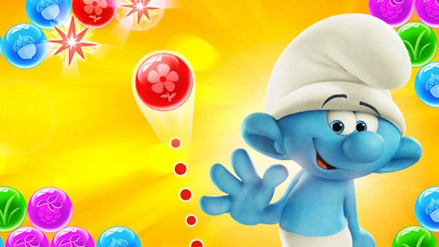 Play With Your Favorite Little Blue Creatures in Smurfs Bubble Story