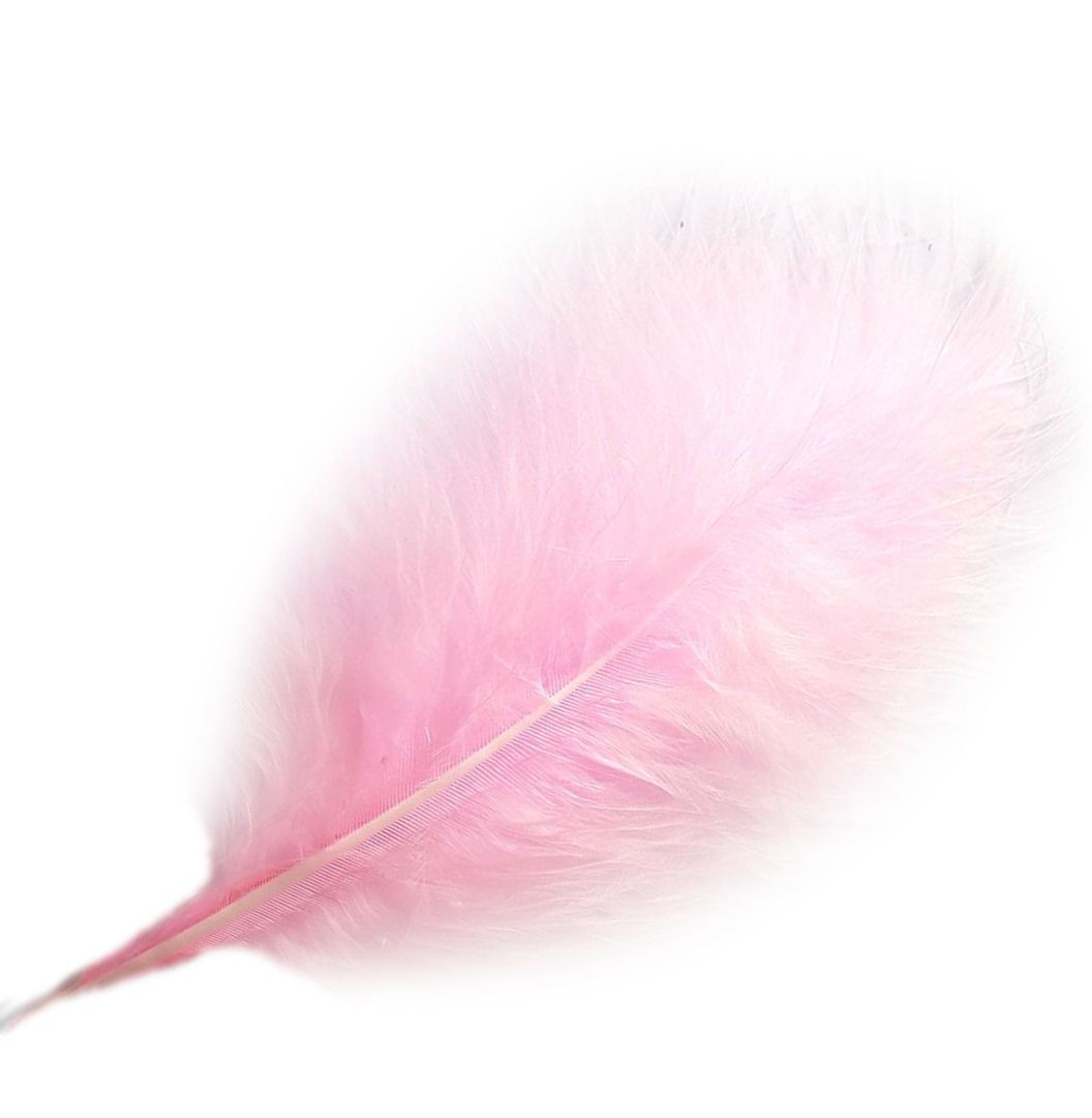 Baby Pink Large Marabou Feathers